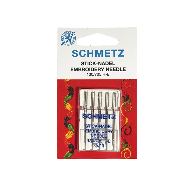 SCHMETZ EMB.75 LIGHT BALL (CARD OF 5) NEEDLES