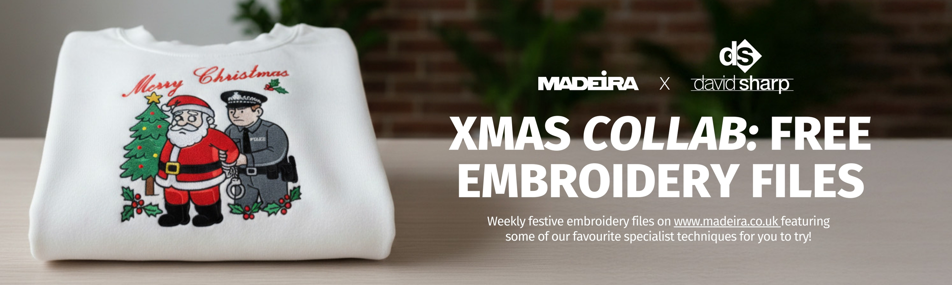 Madeira x David Sharp Christmas Designs 