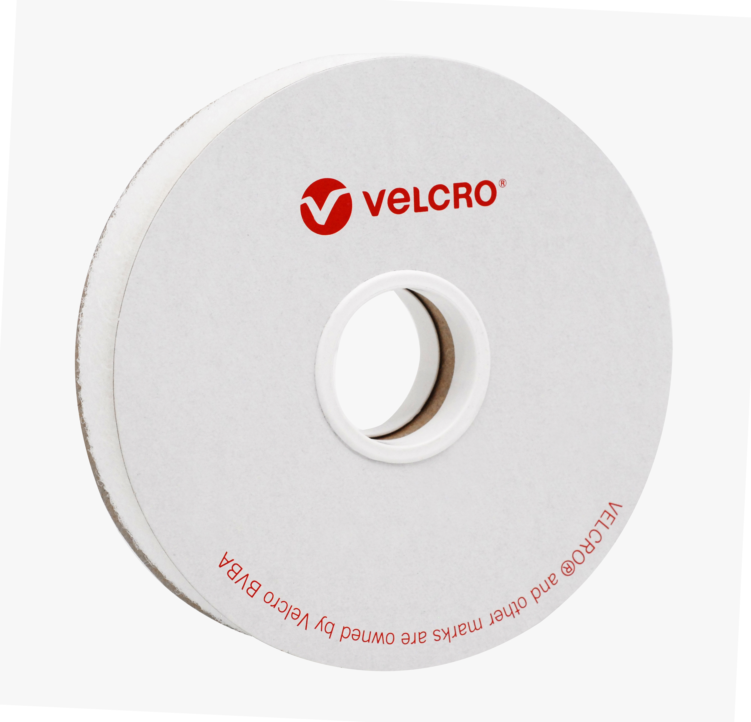 VELCRO SEW ON TAPE, HOOK 25MM X 25M ROLL, WHITE