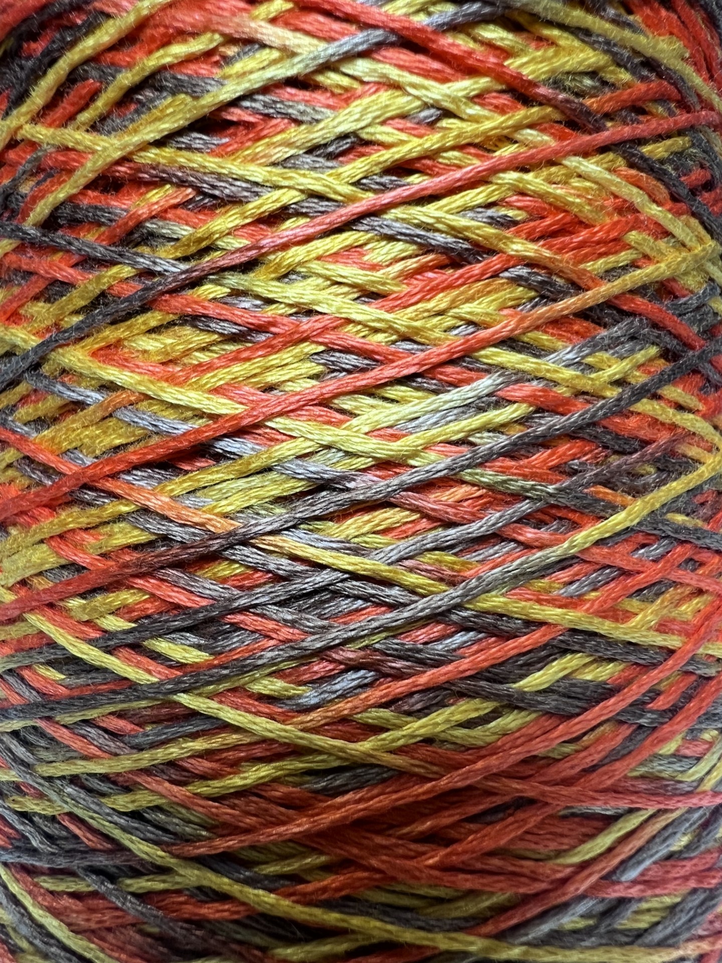 MULTI SUNSET - 6 STRAND COTTON 2000m CONE (c.500g)