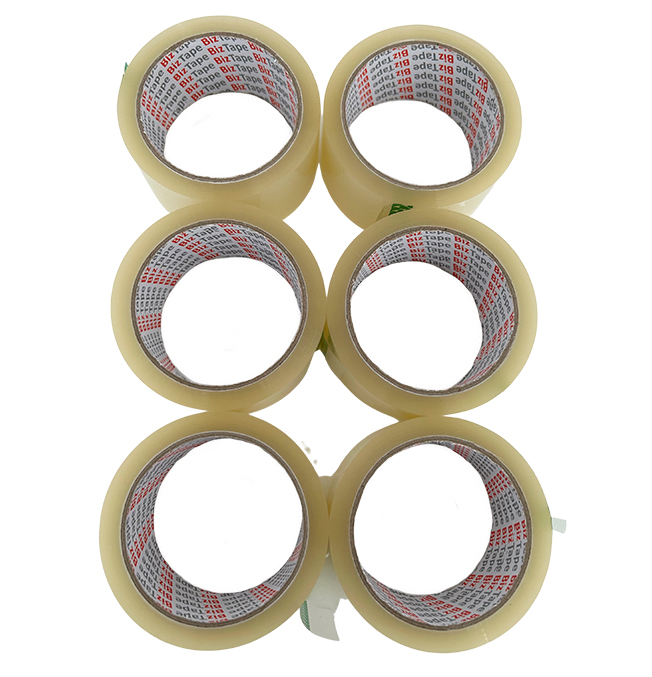 CLEAR PACKAGING TAPE 48MM x 66M  - PACK OF 6