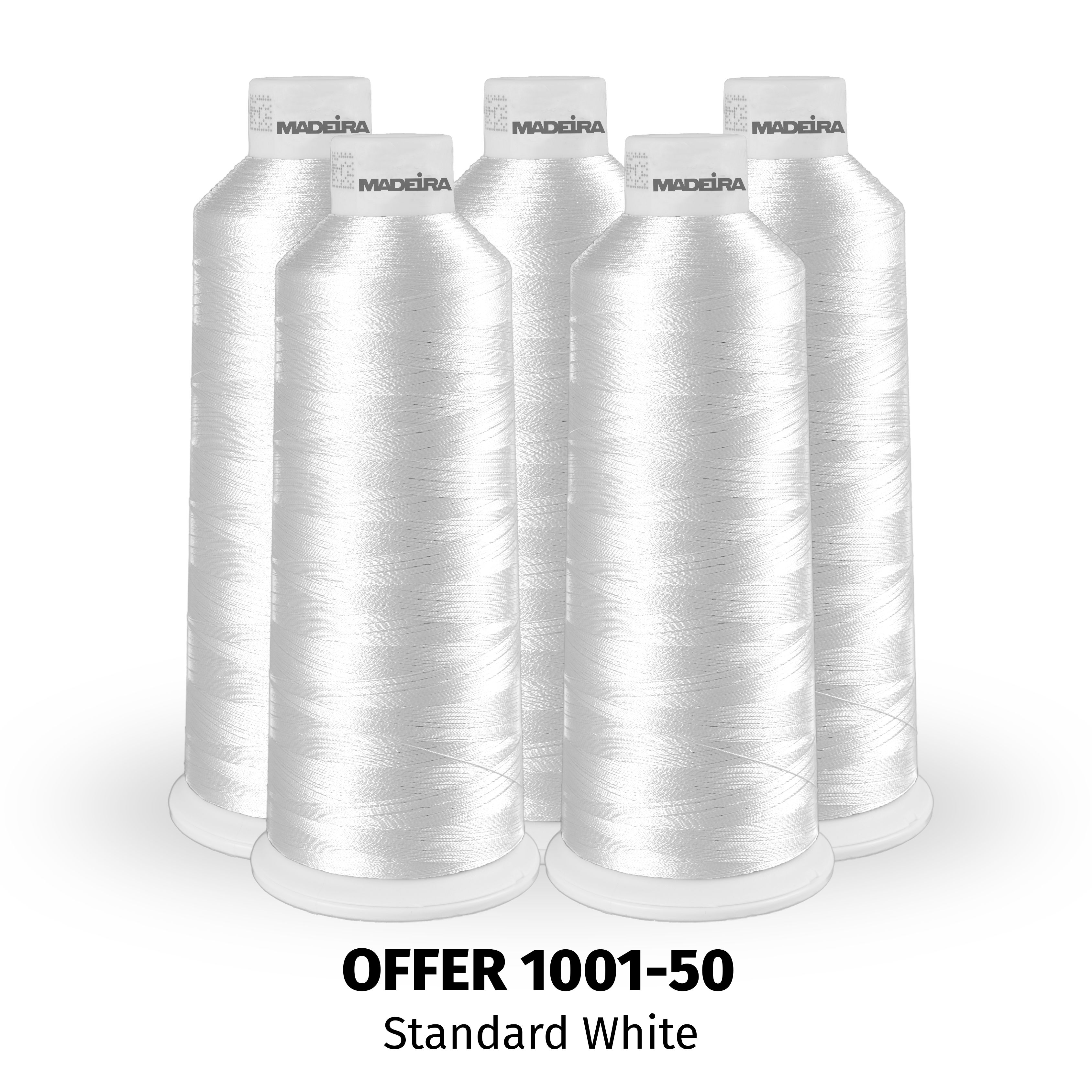 CLASSIC 40 5000M WHITE PACK OF 50 CONES - SPECIAL OFFER (art 910)