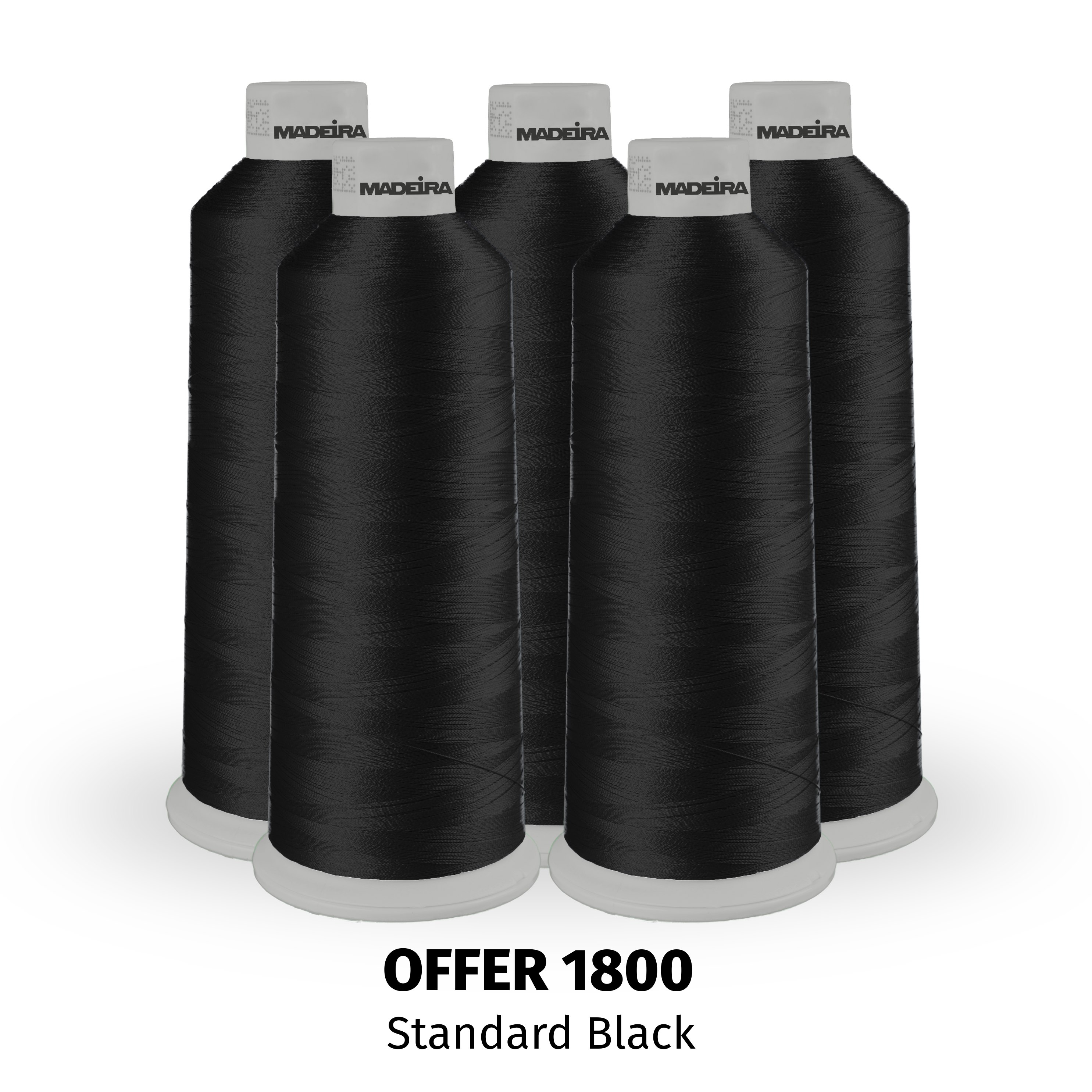 POLYNEON 40 5000M BLACK PACK OF 100 CONES - SPECIAL OFFER (art 918)