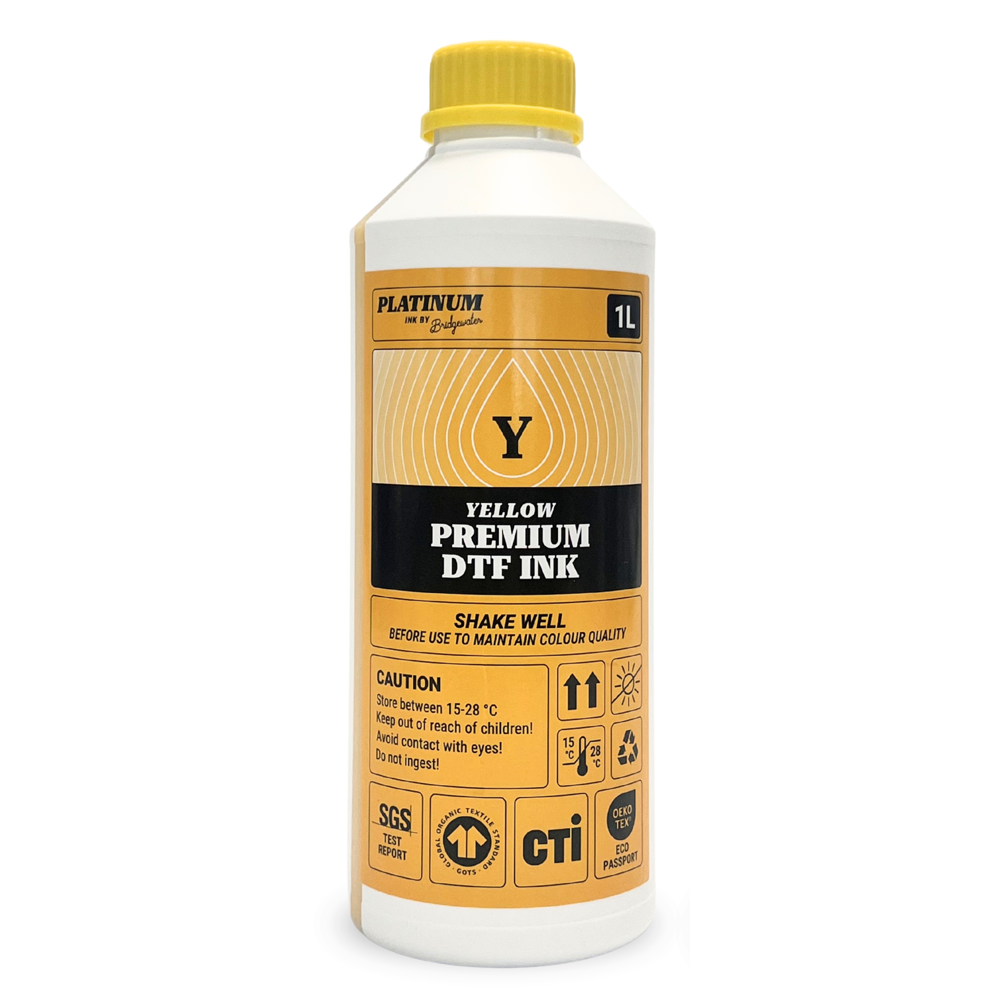 PLATINUM DTF INK YELLOW 1ltr PLATINUM DTF INK YELLOW 1ltr