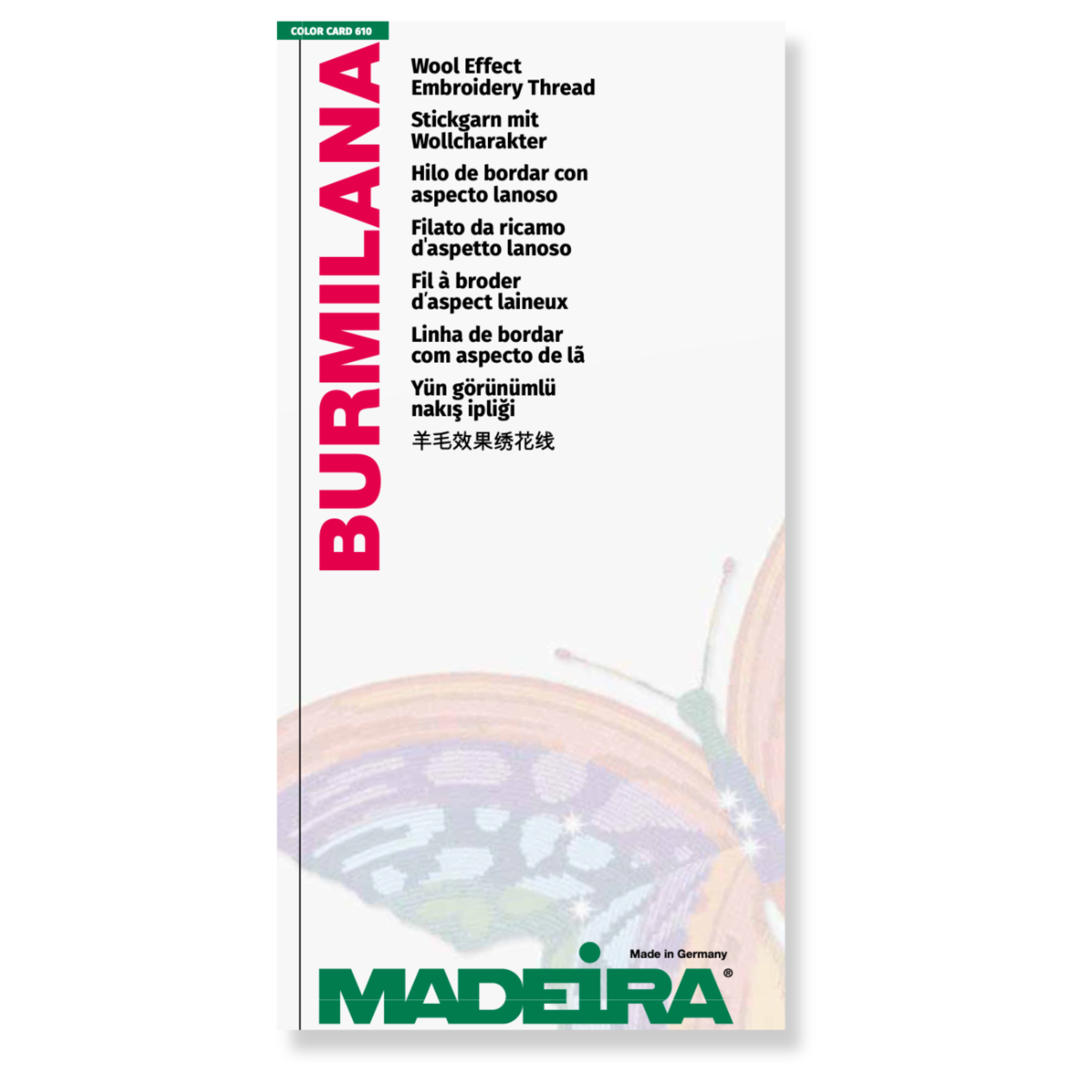 SHADE CARD 610 BURMILANA 12