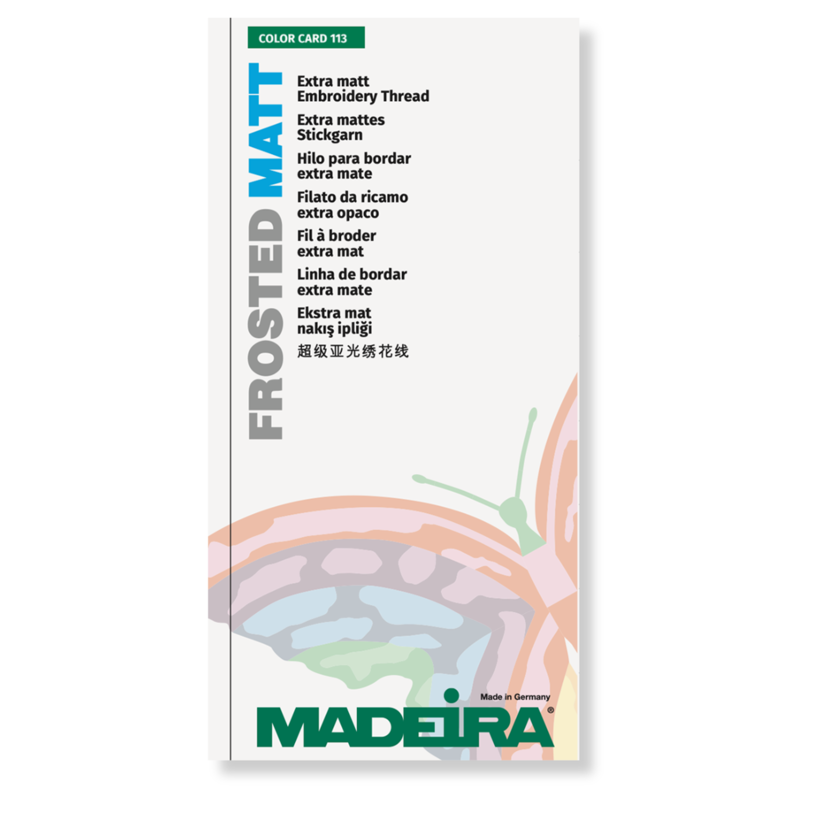 SHADE CARD 113 FROSTED MATT