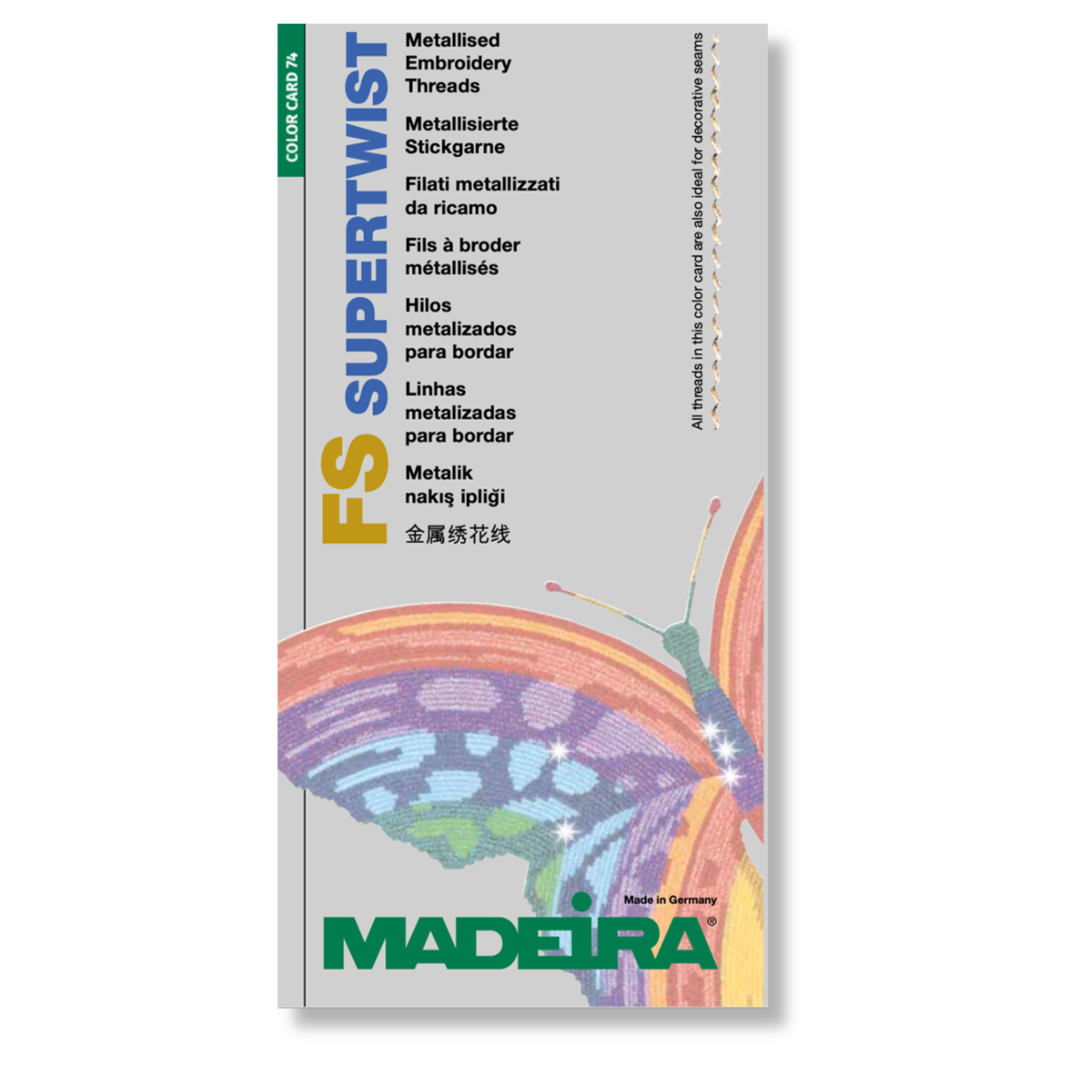 SHADE CARD 74 FS METALLIC & SUPERTWIST 30